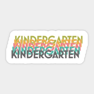 Kindergarten v3 Sticker